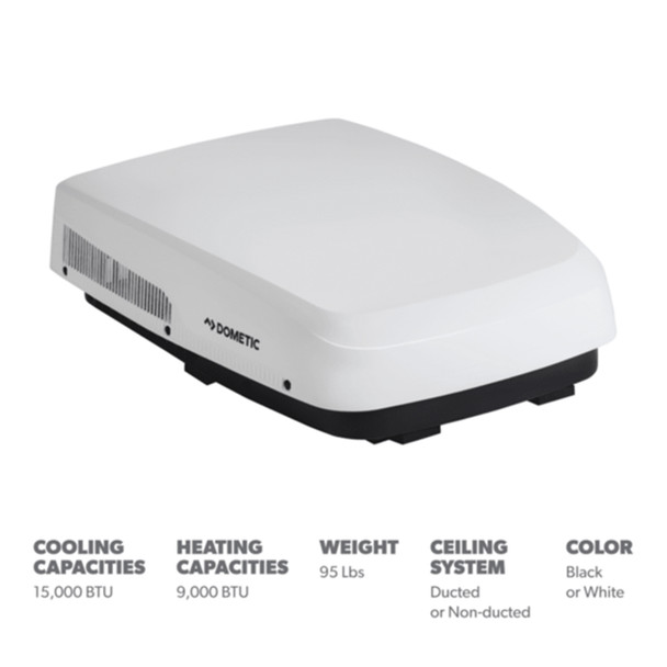 Dometic™ FJX5557EHPWHCS Freshjet 5 RV Air Conditioner w/ Heat Pump - 15K BTU - White