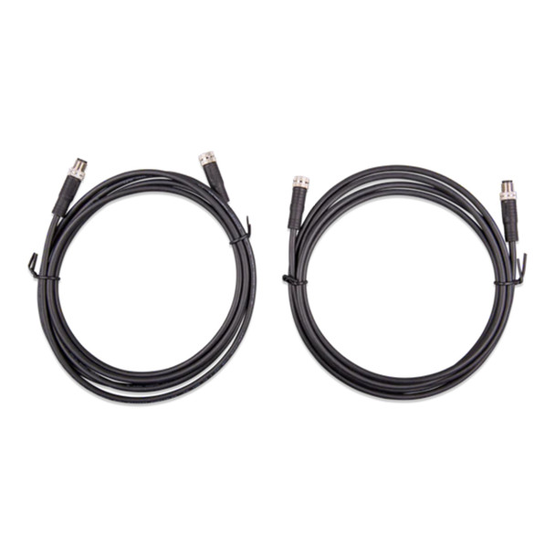 Victron ART-ASS030560100-VIC M8 Circular Connector Male / Female 3 Pole Cables - 1m / 3.3ft - 2 Pack