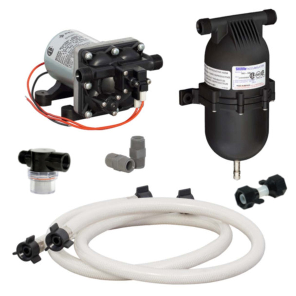 Shurflo 4008-101 RV 12V On-Demand Potable Water Supply Pump Kit w/ 255-213 Strainer