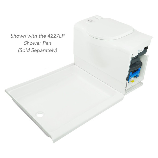 NomadicArk NA-TB-R RV Bench Toilet - Electric Flush - RH Cassette