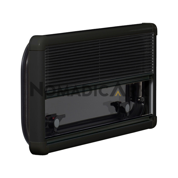 NomadicArk ACG13-700300-ABB Universal Double-Pane Slim Glass-Acrylic Window - Black