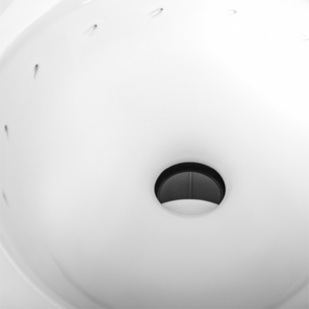 Dometic™ Complete 410 Tall Gravity Flush Toilet - Porcelain - Foot Flush - White