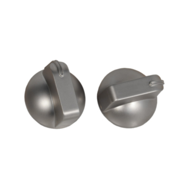 Dometic™ 1053105720 OEM Cooktop Burner Control Knobs - Nickel Satin - 2 pk