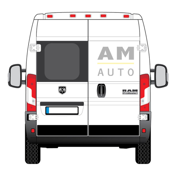 AM Auto PB07-LB-2-BL1 RAM ProMaster Driver's Side Rear Door Window - BLEMISHED