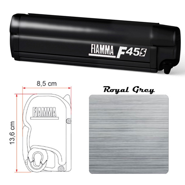 Fiamma 06759C01R F45S Awning 4.0m (13'1") - Case Dimensions