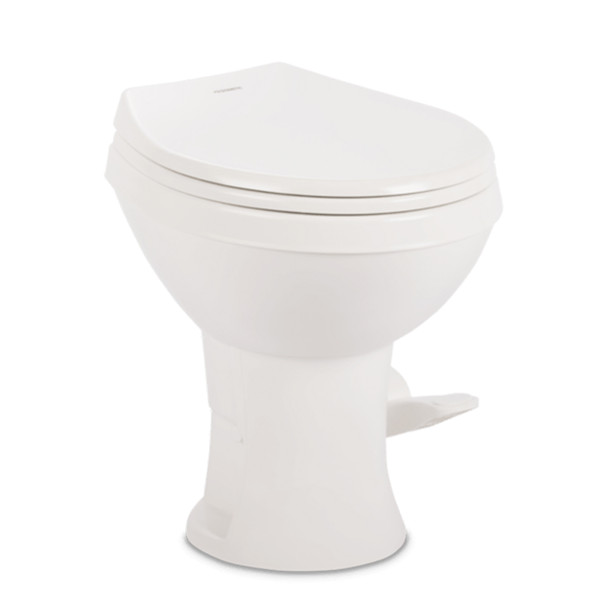 Dometic™ Essential 400 Tall Gravity Flush Toilet - Plastic - Foot Flush - White