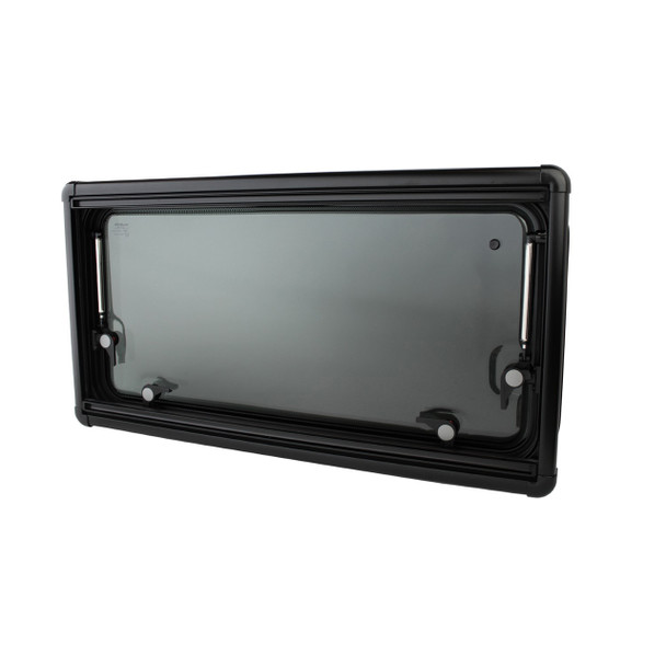 NomadicArk ACG13-SQ900450-ABB Universal Double-Pane Slim Glass-Acrylic Window (Square Corners) - Black