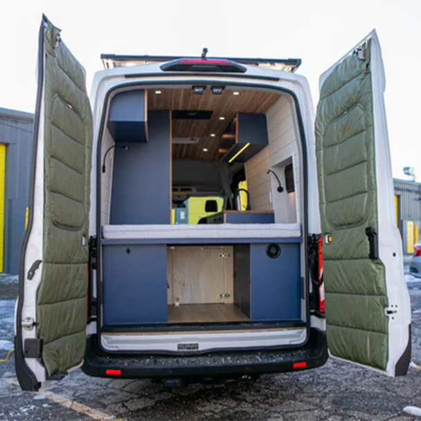 Redpoint 47562688397530 Ford Transit (2015+) Maxx Cover Pro Edition Rear Door Covers - Olive Green