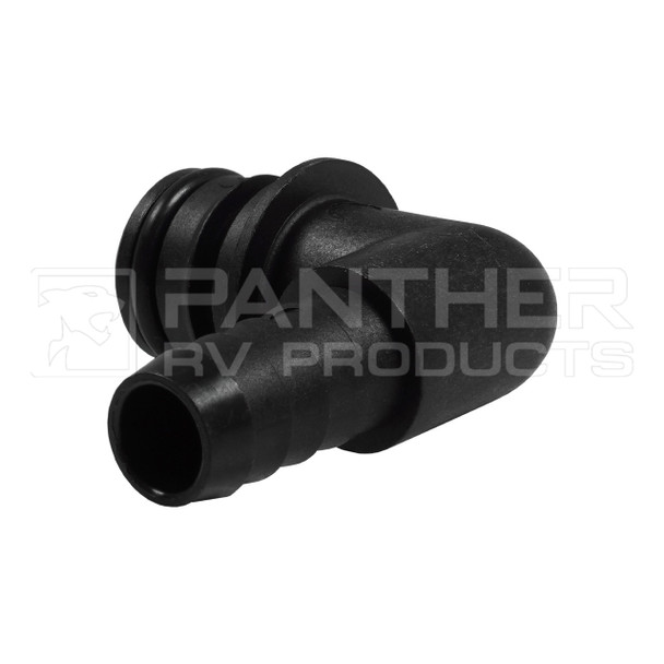 Flojet 20381009  Quick Connect Adapter Quad w/O-Ring x 1/2" Barb 90° Elbow - 2Pk