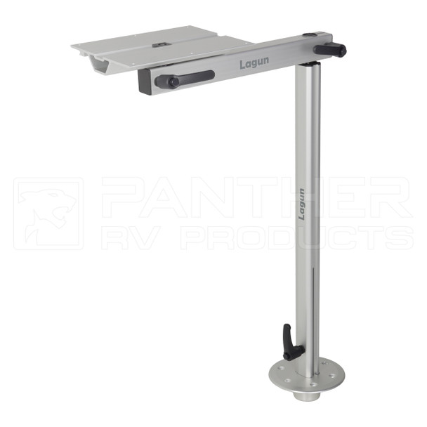 Lagun LAG-444 Original Adjustable Dining Table Leg System w/ Recessed Floor Base - Tall Height