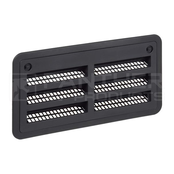 Star D RV Refrigerator Vent and Access Door - Black