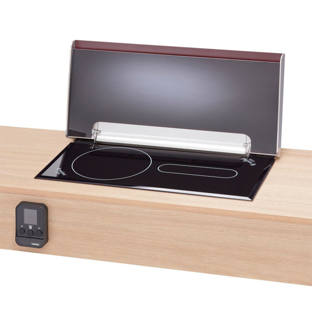 Wallas® 1200 DUO Surface Mount Double Element Diesel Ceramic Cooktop w/ Heater Lid