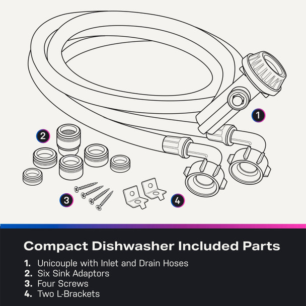 GE® Profile™  PZF560HGWBB ENERGY STAR® Smart Compact Countertop Dishwasher