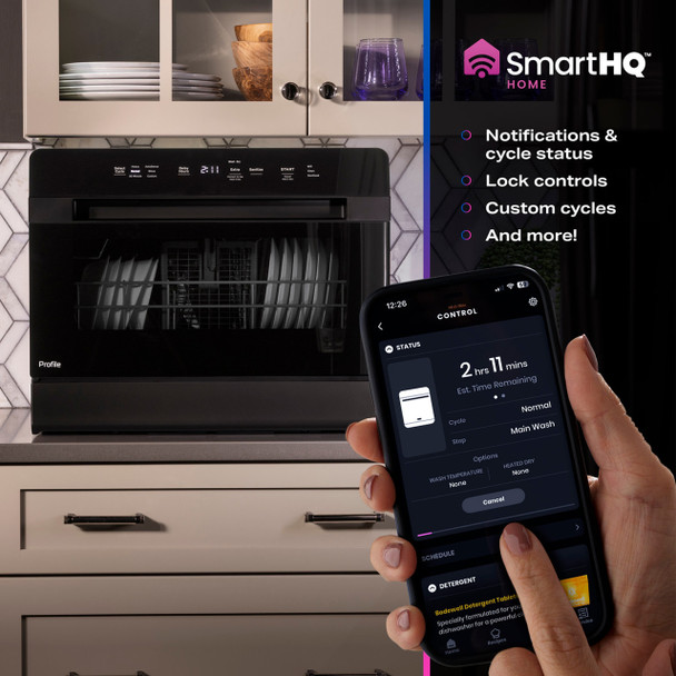 GE® Profile™  PZF560HGWBB ENERGY STAR® Smart Compact Countertop Dishwasher