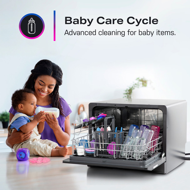 GE® Profile™  PZF560HGWBB ENERGY STAR® Smart Compact Countertop Dishwasher