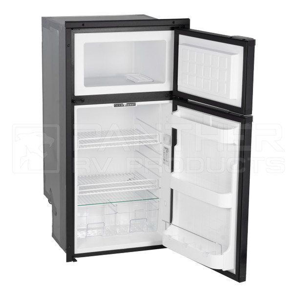 Vitrifrigo DP150i CHR (DP150IBD3-DO-F) Double-Door Refrigerator/Freezer - Black - DC Only - 5.3 CF