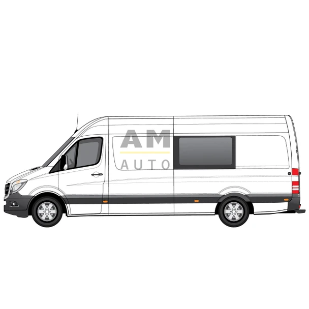 AM Auto MS06-L2L-BL1 Mercedes Sprinter Driver's Side Fixed Center Window - BLEMISHED