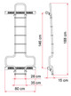 Fiamma 02426A09A RAM Promaster Rear Door Mounted Ladder - Black