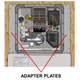 Dometic™ 94951 RV Water Heater Door Conversion Kit - 6 Gal. - Black