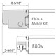 Fiamma® 07929-01T Awning 12V Motor Upgrade Kit - F80s - Titanium
