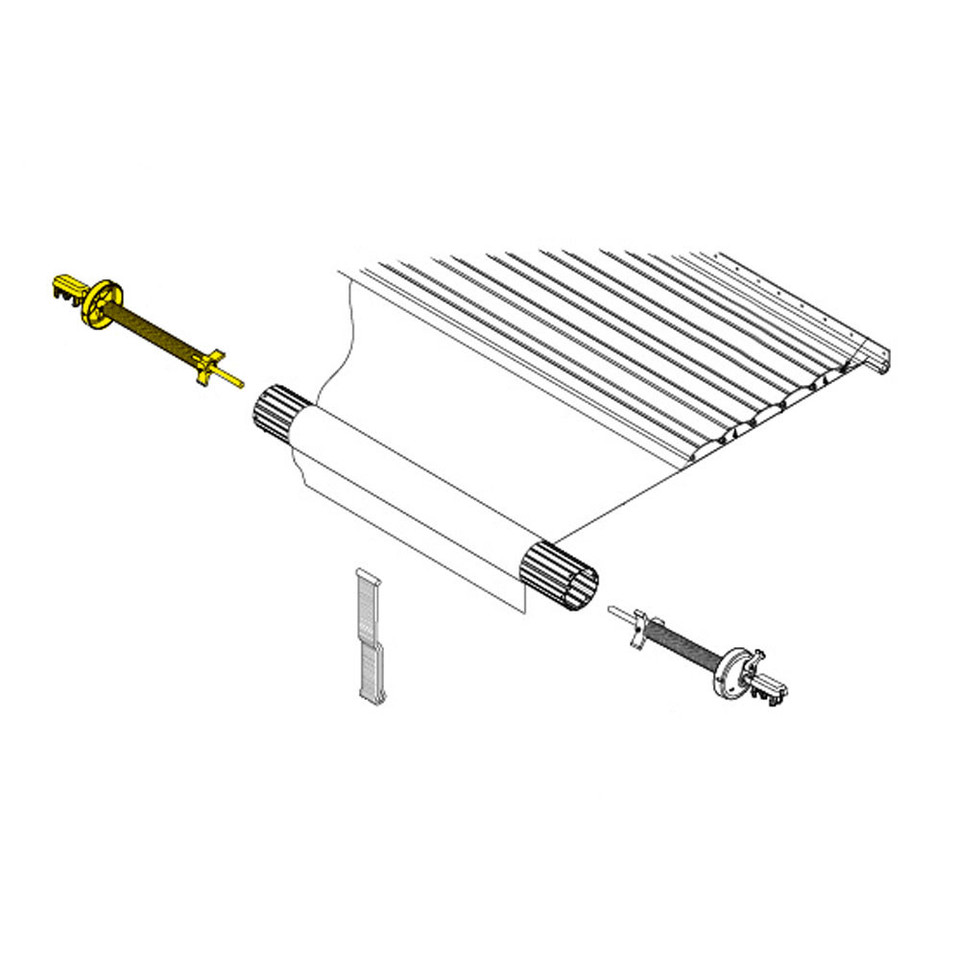 Dometic™ A&E 3108399.035U RV Awning Torsion Assembly - RH - Black