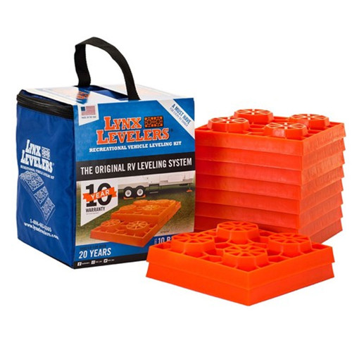 LEVEL 3 4 5 グッズ Lynx Levelers Vintage Trailer Starter Pack | RV Leveling Blocks