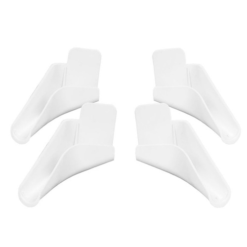 4 Pcs RV Gutter Spouts – Left & Right Rain Gutter Nozzles With Extension For Trailers, Motorhomes, And RVs (White)