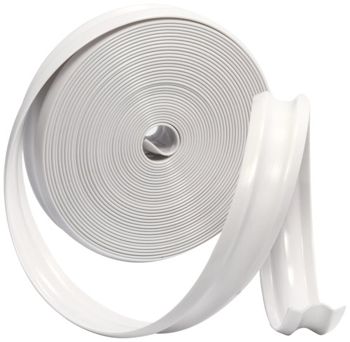 1" X 100 Ft POLAR WHITE Vinyl Trim Molding Screw Cover RV Boat Camper - View #3