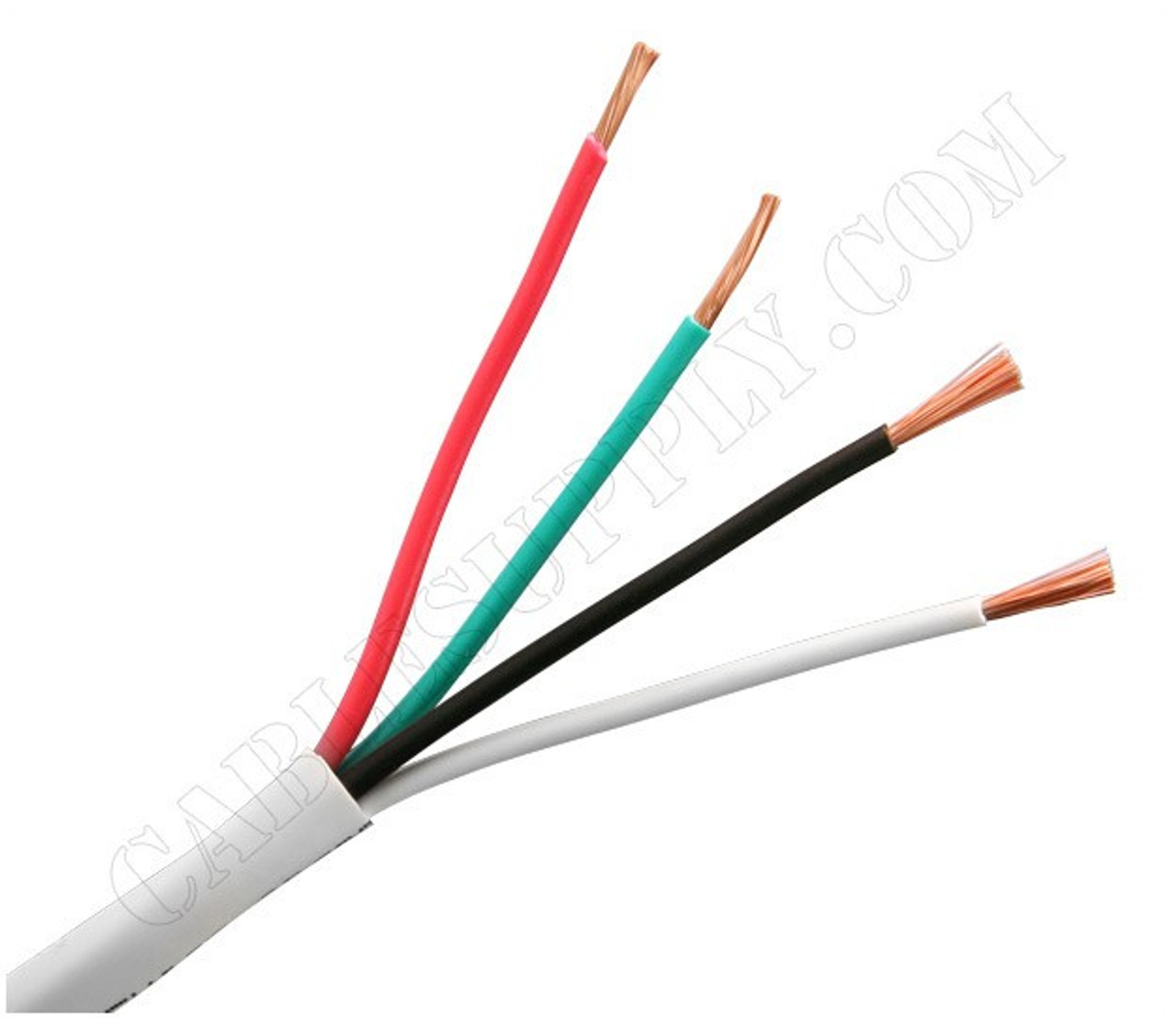speaker cable white 500 ft 16 gauge 4 conductor