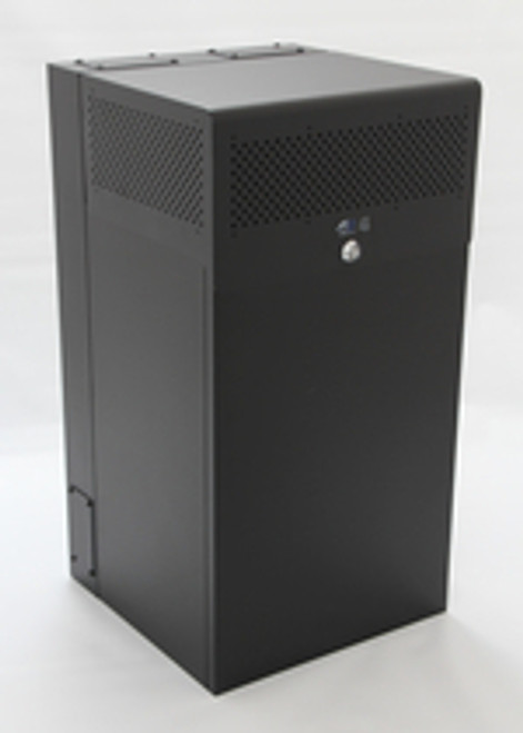 14U Vertical MiniRaQ Secure - Tall with Vented Bottom by Black Hawk Labs