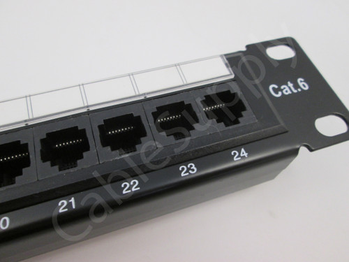 Cat6 Computer Patch Panel 24 Port 1u Cablesupply