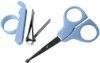 Baby Manicure Nail Clipper and Scissor Set - Safe for Babies, Blue