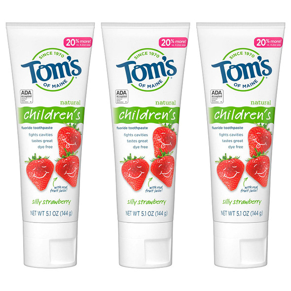 Natural Children's Fluoride Toothpaste, Silly Strawberry