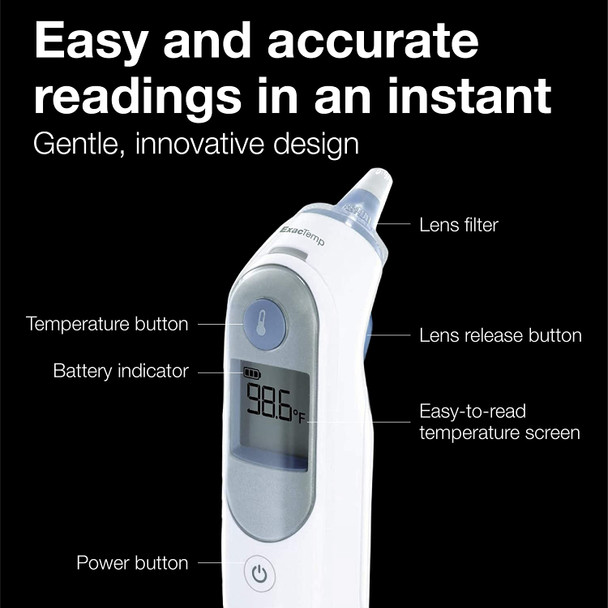 Digital Ear Thermometer, ThermoScan 5 IRT6500, Ear Thermometer for Babies, Kids