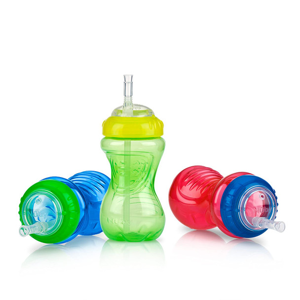3 Piece Boy No-Spill Cup with Flex Straw, 10 Ounce