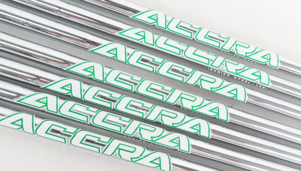 ACCRA iSERIES CHROME GREEN 125g Taper Iron Shafts