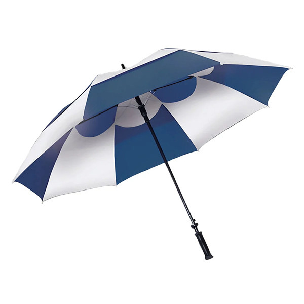 Wind Vent Umbrella - Blue/White