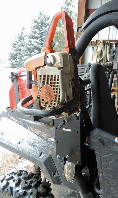 Yamaha Viking / Wolverine / YXZ Roll Bar Chainsaw Axe Mount by