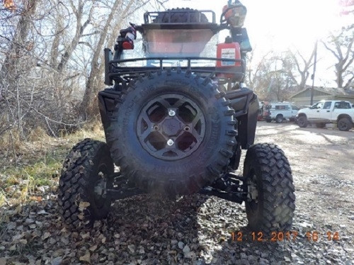 Yamaha Viking / Wolverine / YXZ Receiver Hitch Extended Wheel Mount by