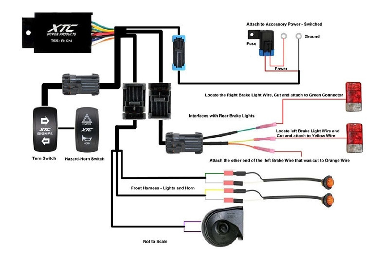 Yamaha Wolverine Universal SelfCanceling Turn Signal System with Horn