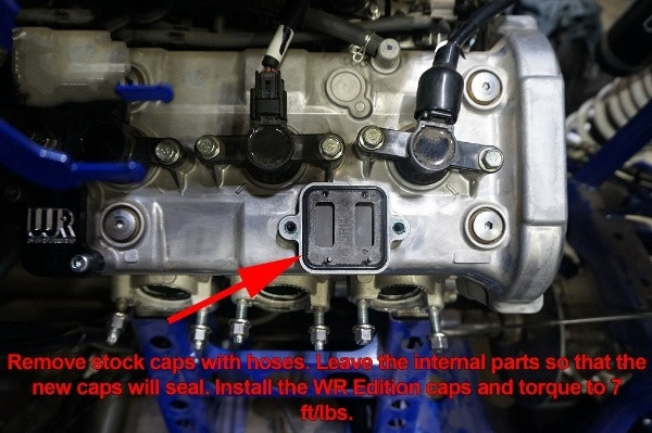 Yamaha YXZ Air Injection Block Off Plate Kit - WR Edition by