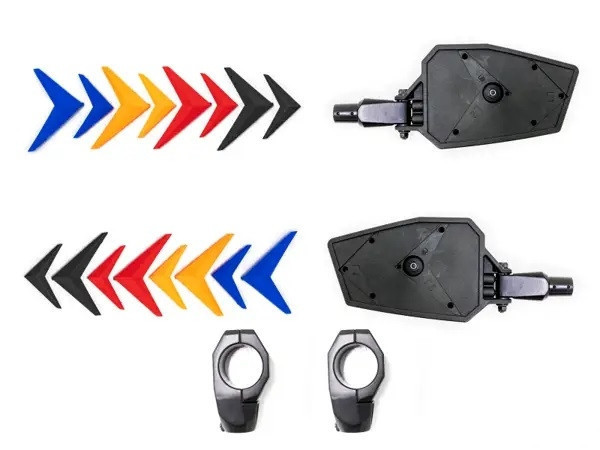Yamaha YXZ Seeker Side View Mirrors by Super ATV - SVM-003#YH-EYO