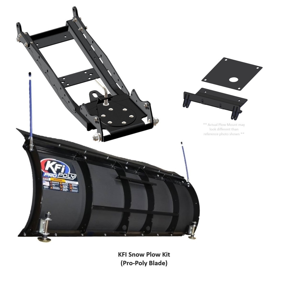 かいくん　904050 Yamaha Viking/Wolverine Plow System by KFI - kfi-snwplwyamaha