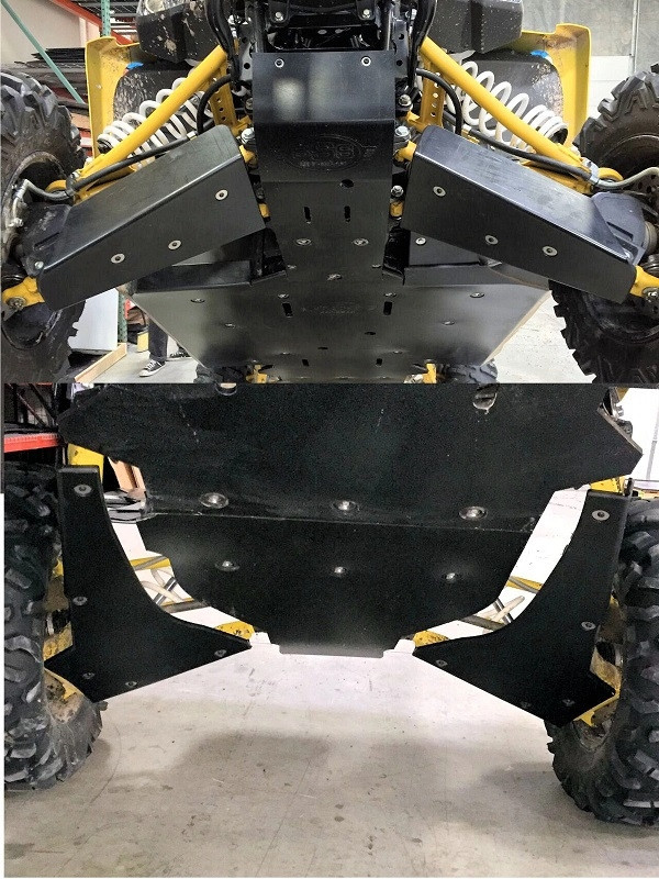 Yamaha YXZ 1000R UHMW Skid Plate by SSS Offroad - YAYXZ1000R-SKDWR-XX