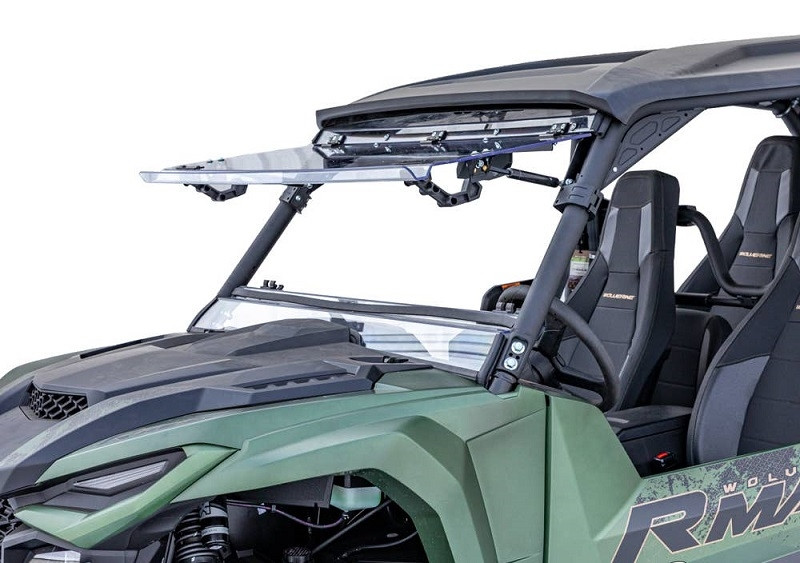 Yamaha Wolverine RMAX Sratch Resistant Flip Windshield by SuperATV