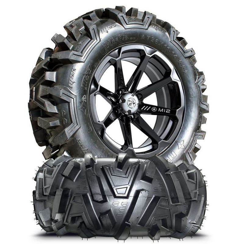 Yamaha Viking/Wolverine/YXZ MSA M12 Diesel Wheels with EFX Moto