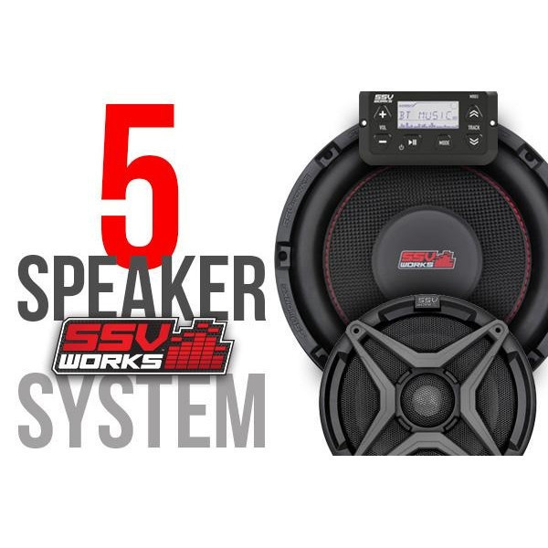 Yamaha YXZ 1000 R PNP 5 Speaker Kit by SSV Works - SSV-YZ-5A