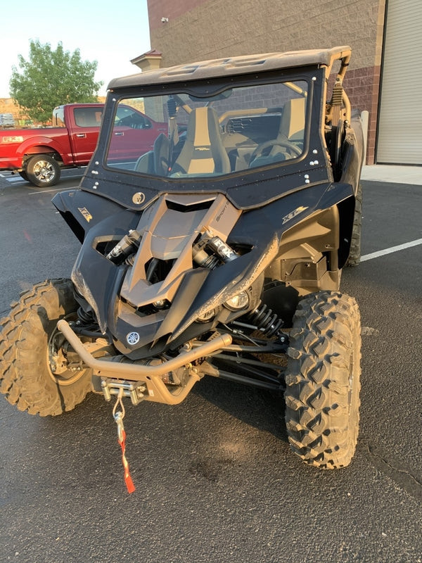 Yamaha YXZ Front Glass Windshield by Dirt Warriors Accessories