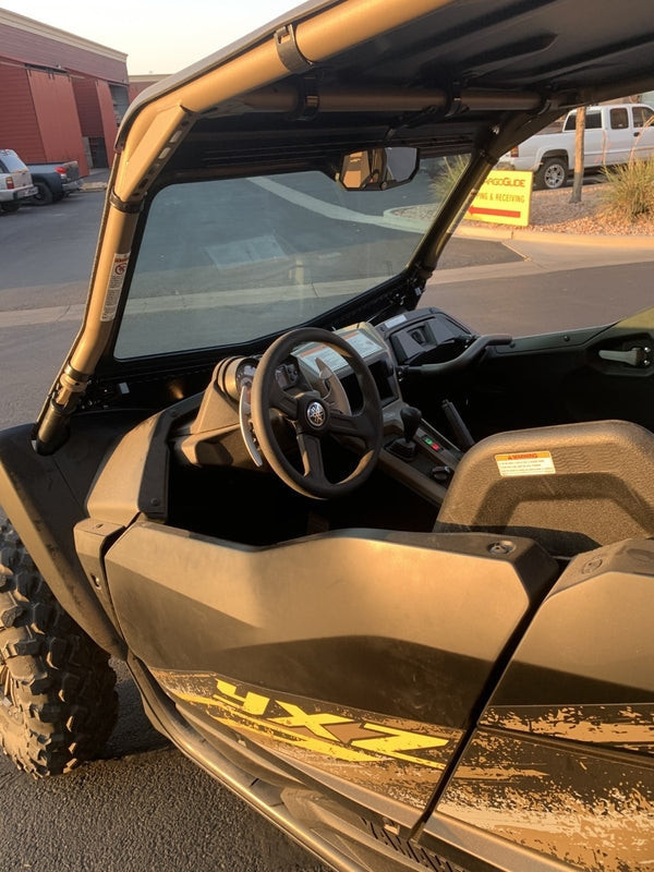 Yamaha YXZ Front Glass Windshield by Dirt Warriors Accessories