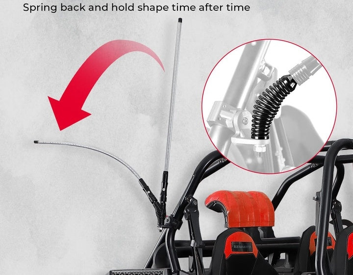 Enhance Your Ride with Yamaha Whip Lights Spring Mount by Kemimoto